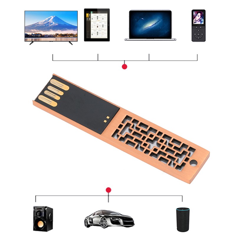 USB Flash Drive 16GB/32G/64G/128G Thumb Metal 2.0 Portable Waterproof Metal