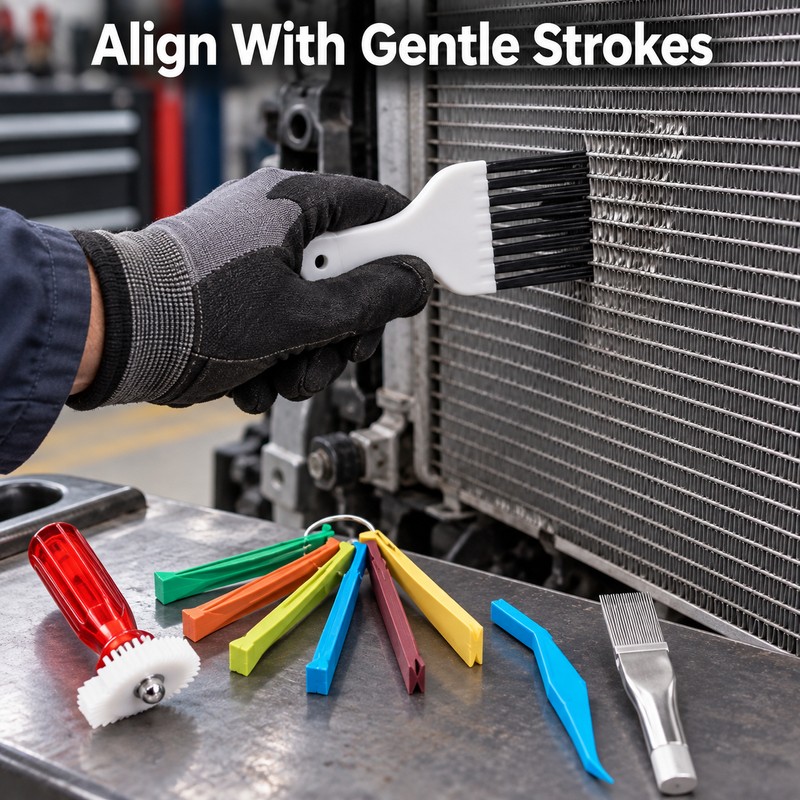 AC Fin Comb Cleaning Tool Set – Metal & Plastic