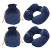 PATIKIL Automatic Inflatable Pillow, 2 Pcs Soft Flash Travel Neck