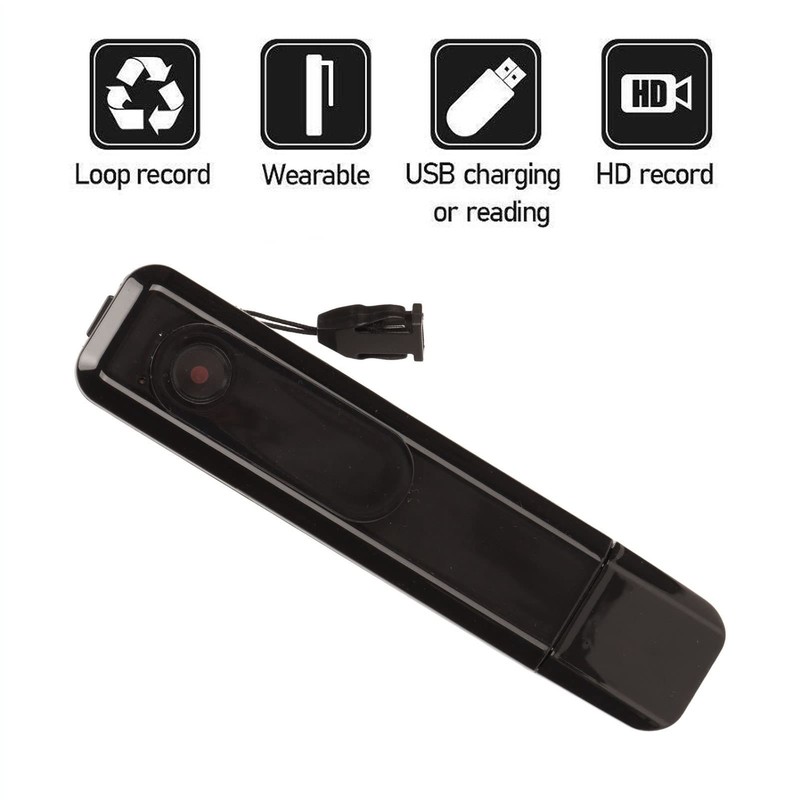 HD 1080P Mini Camera, Portable Pen Cop Pocket Cam, USB