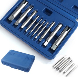 Friendship Screw Extractor Reverse Tap Extractor M4-M22 Screw Removal Extractor Tool Tap Extractor for Repairing Crushed Screws, Carbon Steel Material, Screw Thread Repair Kit with Storage Case (Set
