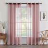 MIULEE 2 Panels Sheer Window Curtains Elegant Window Voile Panels