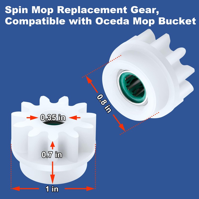 Spin Mop Bucket Replacement Gear Compatible with O Cedar Mop