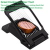 Egg Slicer, Heavy Duty Metal Egg Slicer Cutter for Boiled