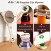 4 in 1 Multi-Purpose Jar Opener, with 3pcs Rubber Jar