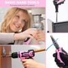DEKO PinkTool 8V Cordless Drill Tool Kit for Women, 126-Piece