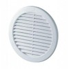 White Circle Air Vent Grille 200mm / 8" with Spigot