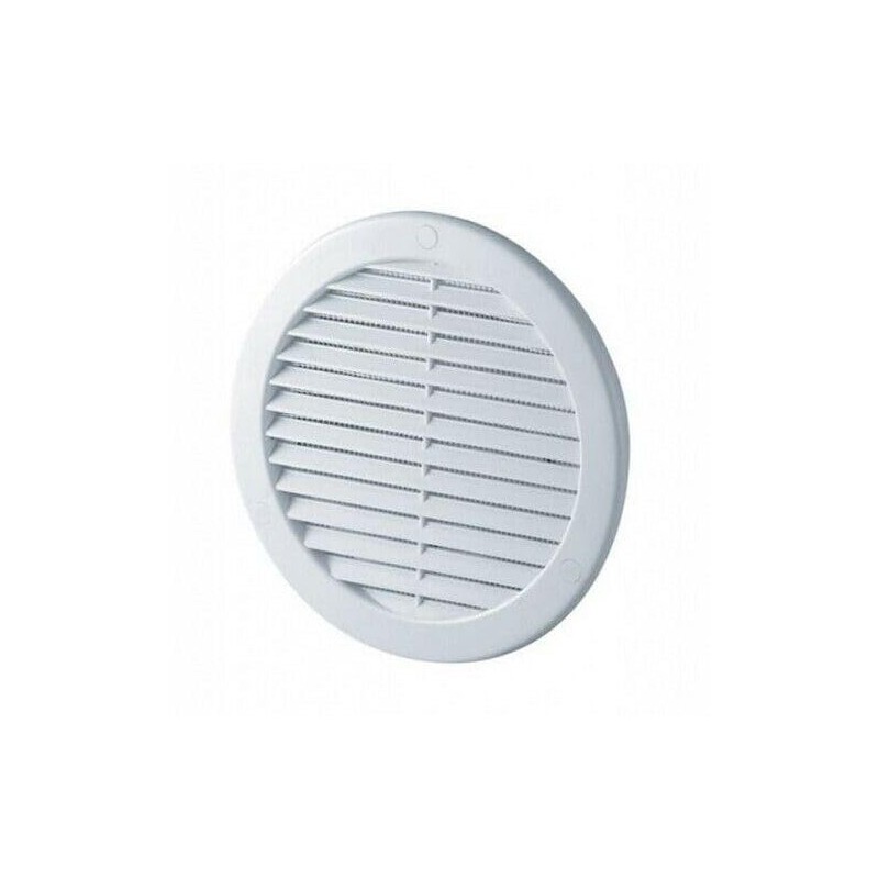 White Circle Air Vent Grille 200mm / 8" with Spigot