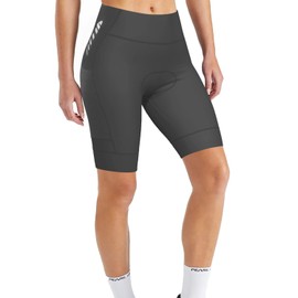 Lo.gas Cycling Shorts Women Padded Bike Shorts Womens with Padding 3D Gel Pad Bicycle Biking Shorts High Waist Ergonomic, Gray, Medium