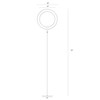 Brightech Eclipse Dimmable LED Floor Lamp, Modern Torchiere Floor Lamp