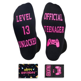 Zmart 13th Birthday Gifts for 13 Year Old Boy Girl, Teen Boy Girl Gifts Age 13, Boys Girls 13 Years Old Gift Ideas, Happy Birthday Socks