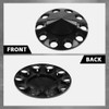G-PLUS Front Wheel Covers 33mm Spiked Hub Axle Compatible with