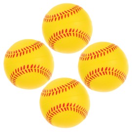 Anneome 4pcs Pu Sponge Training Baseballs Soft Practice Balls for Boys and Girls