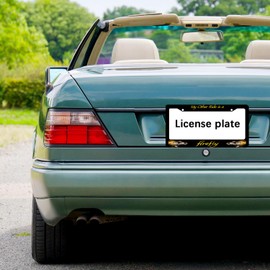 My Other Ride is a Firefly Custom Black License Plate Frame Metal 12" X 6"