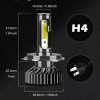CHUSYYRAY For Toyota Hilux 2004-2019 White LED Headlights Hi/Lo Beam