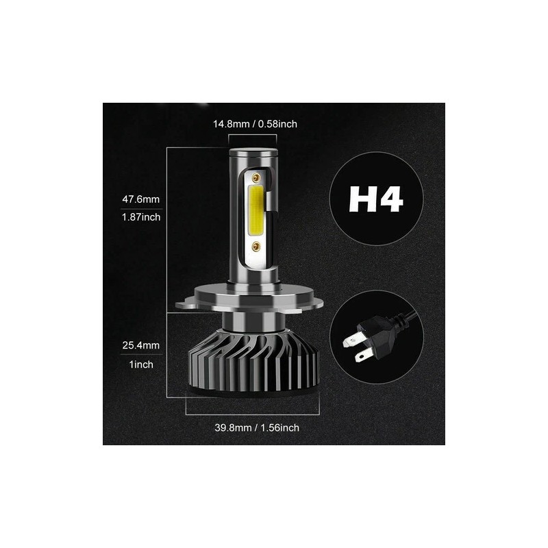 CHUSYYRAY For Toyota Hilux 2004-2019 White LED Headlights Hi/Lo Beam