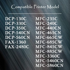 TG Imaging Compatible LC51 Ink Cartridge Replacement for Brother LC-51 LC51BK DCP-130C DCP-330C DCP-350C DCP-540CN DCP-560CN MFC-235C FAX-1360 FAX-2480C MFC-240C Inkjet Printer (4xBlack, 4-Pack)