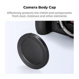 K&F Concept Body Cap + Rear Lens Cap Compatible with Nikon Z Mount Z6, Z7, Z8, Z9, Z30, Z50, Z5, Z7 II, Z6 II, ZF C, Camera Lens Accessories with Hot Shoe Cover