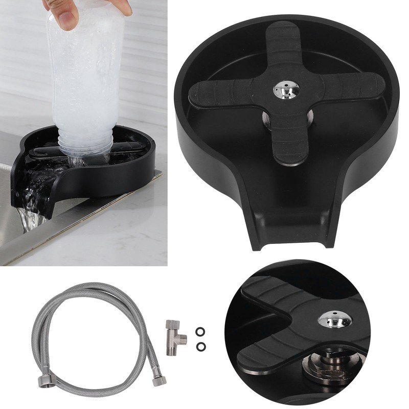 Cup Washer Crossed Embedded High Pressure Automatic Glass Rinser with