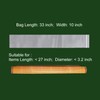DONCIDAY Extra Long Zip Bags (50-Pack), 6 mil Clear Reclosable