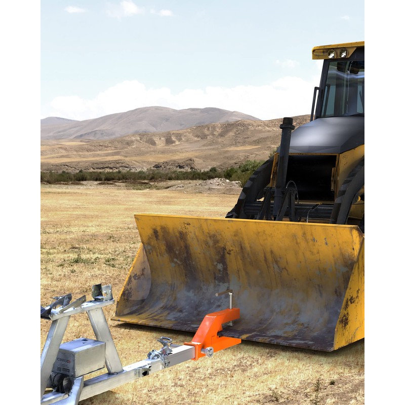 KYBOLT 2" Clamp on Trailer Hitch Receiver for Tractor Bucket