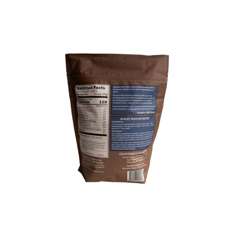 Granite Mill Farms Sprouted Organic Barley Flour, 30 oz