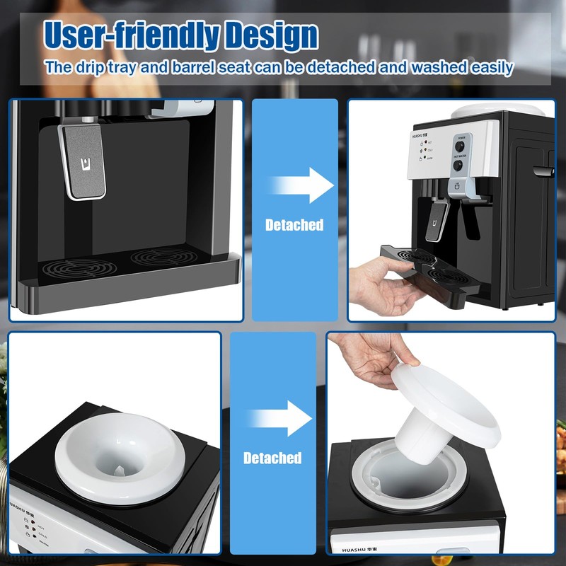 Top Loading Water Cooler Dispenser, Electric Hot and Cold Dispenser,