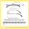 KoKoBin Half Reading Glasses - 2 Pairs Half Rim Metal