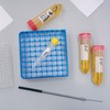 PATIKIL 81 Well Polycarbonate Freezer Boxes, 1 Pcs Polycarbonate Tube