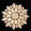 Crystal Glass Rhinestones Decoration, Crystal Flower Buttons Brooches for Wedding