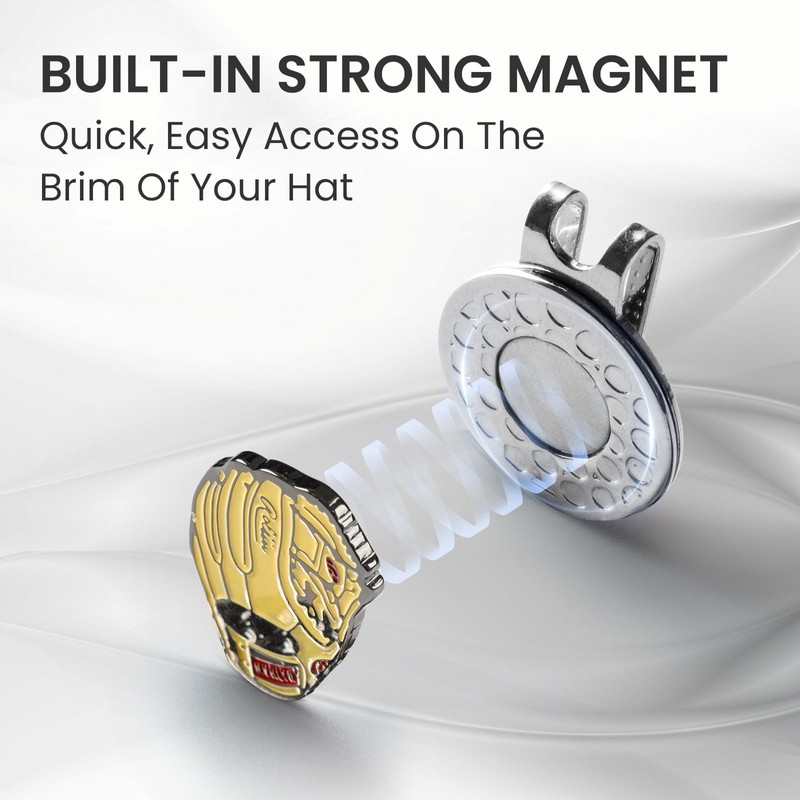 AXKAL Magnetic Stylish Golf Ball Markers with Hat Clip 1/2