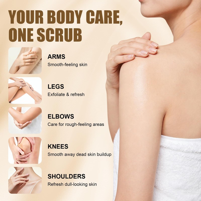 Glutathione Body Scrub with Sea Salt & Rosehip – Gentle