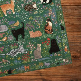 Gibsons Tapestry Garden | 1000 Piece Jigsaw Puzzle | Cats Birds Animal Floral Beautiful Artwork | Sustainable Puzzle for Adults | Premium 100% Recycled Board | Great Gift | Gibsons Games