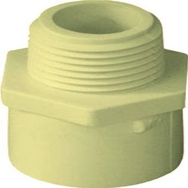 Plumber's Choice 97272 CPVC Fitting, Schedule 40, MIP Adapter, S x MIP, 1-Inch (5-Pack)