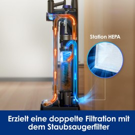 Tineco HEPA Filter and Cover Replacement Filter for Pure One Station, Pure One Station PET (Suitable for Base Stations)