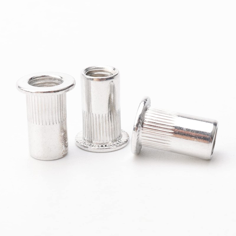 Rowiz 100 PCS M5 5mm Flat Head Aluminum Rivet Nut
