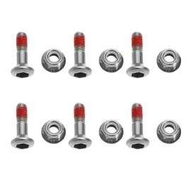The Lord of the Tools 6 Set Motorcycle Double Locked Sprocket Fastening Kit Motorbike Accessories M8 Sprocket Bolt Chain Screws Compatible with Honda CR CRF