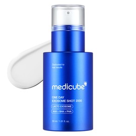 medicube Zero Exosome Shot 2,000 PPM Spicule Facial Serum | Liquid Skin Booster Serum | Exosome, AHA+BHA+PHA | Pore Care, Dead Skin Cells, Skin Texture | Korean Skin Care 1.01 fl.oz