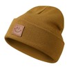 MaxNova Classic Beanie Hat for Men Women Camel