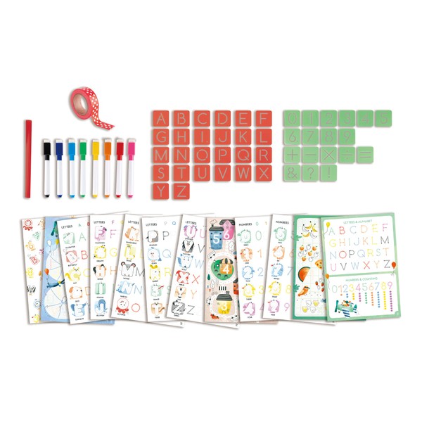 Hape Letters and Numbers Tracing - Alphabet Handwriting Practice Books