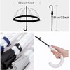 ThreeH Clear Bubble Umbrella Easy Grip Handle Sturdy Plastic Transparent