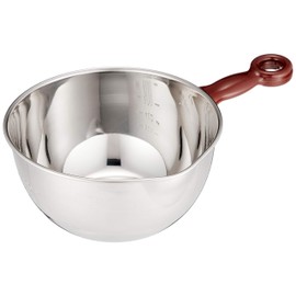 遠藤商事 ステンレス 手付片口ボール 目盛付 小