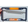 Unbranded Reflective Orange Pak In Metal Carbon Fiber Look License
