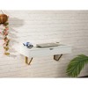 ALIMORDEN Floating Shelf with Drawer,Floating Drawer for Bathroom, White Wall