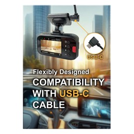 VIGORPLUS V16R Rear Camera for V161 Dash Cam, 1080P STARVIS Night Vision, 155° Wide Angle, F1.8 Aperture, 6m Type-C Cable