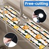 Thanksgiving Sink Faucet Absorbing Mat Autumn Pumpkin Floral Absorbent Fast