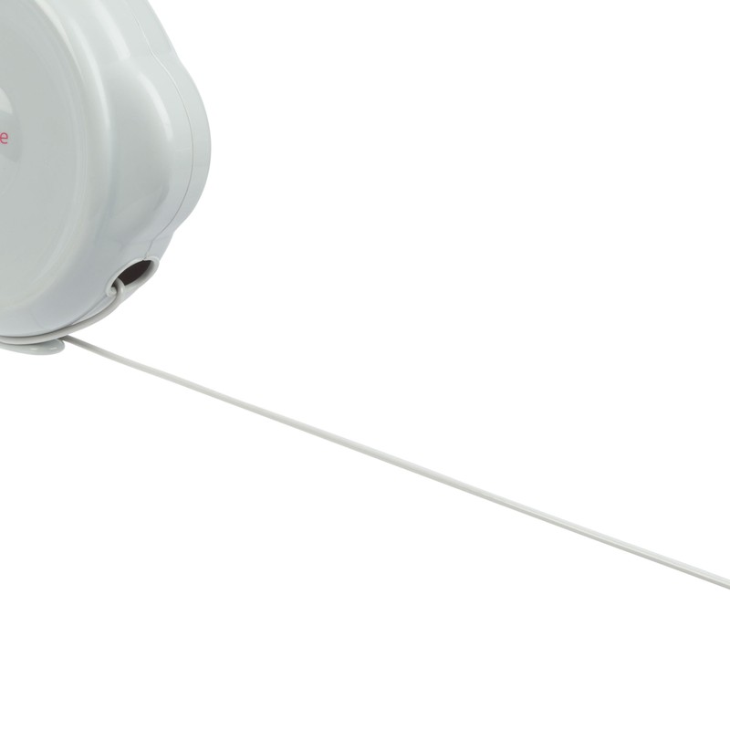 Kleeneze Retractable Clothesline – 15 Metre Drying Space, Anti-Slack Hook,