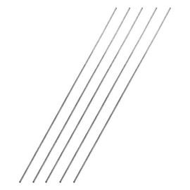 Awclub 1.5mm x 300mm 304 Stainless Steel Solid Round Rod Lathe Bar Stock for DIY Crafts Model Car Helicopter Airplane - 5pcs