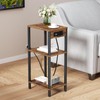 Creso hom Tall End Table with Charging Station and USB