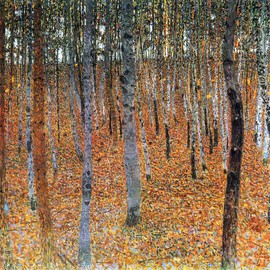 CafePress Gustav Klimt Beech Grove Tote Bag Reusable Natural Beige Canvas Shopping Bag